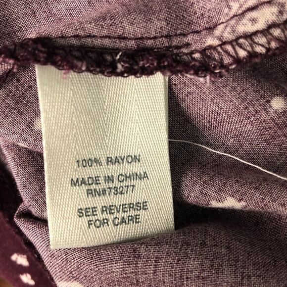 Mudd Cold Shoulder Floral Tie Front Top Size XS - Picture 9 of 11